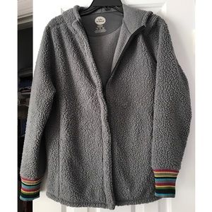 Teddy Sherpa Jacket w/ Hoodie